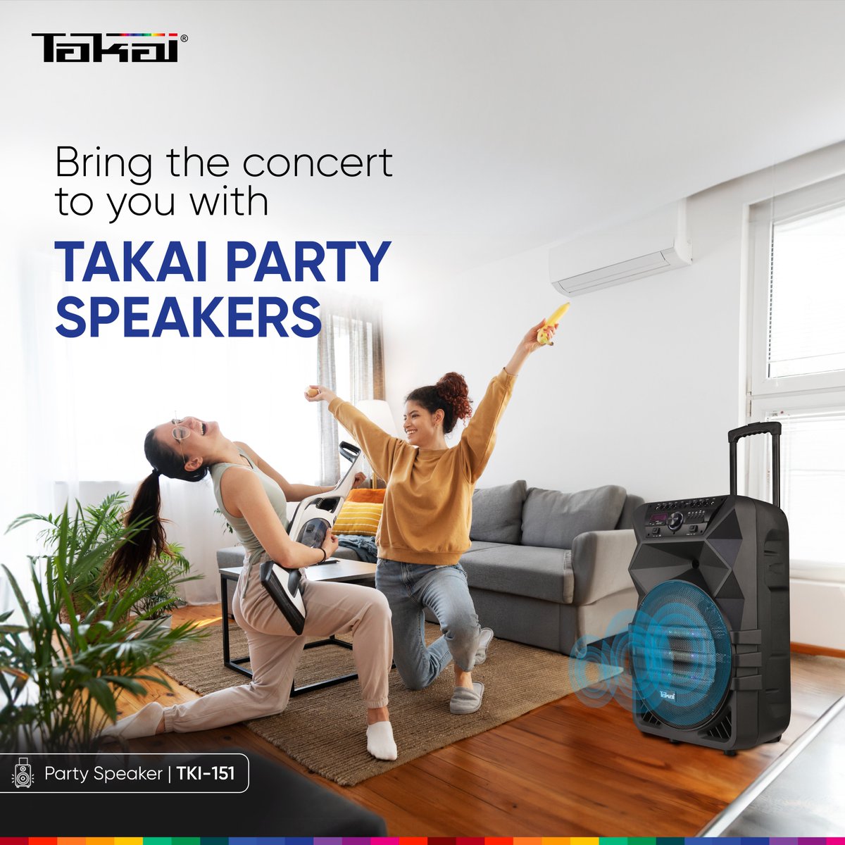 Takai_World's tweet photo. Takai Party Speakers bring amazing music quality to you. So, play your favourite jams all day long!

Check out the range by visiting https://t.co/U8TMeFuUsP

#Takai #AsRealAsReal #Enterntainment #SoundQuality #Music #AudioExperience #Speakers #Vibe #Sound #Sing #Dance #Enjoy #Fun https://t.co/yPXkWAgZZF