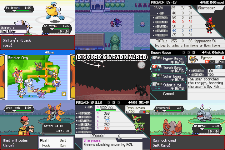 ALL CHEATS FOR POKEMON RADICAL RED GBA ROM HACK BY SOUPERCELL and