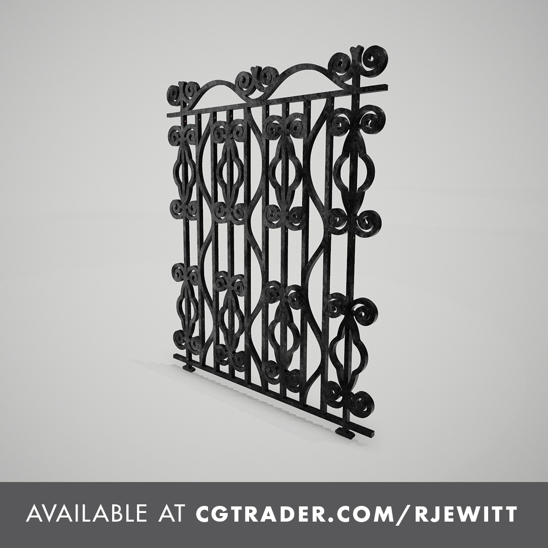 🏰 Step into a world of timeless elegance! ✨ Introducing my enchanting collection of Ornate Wrought Iron Fences 3D models, now available on CGTrader! 🗝️🌿 #3DModel #WroughtIronFences #EleganceUnleashed #ArchitecturalBeauty #ForSale