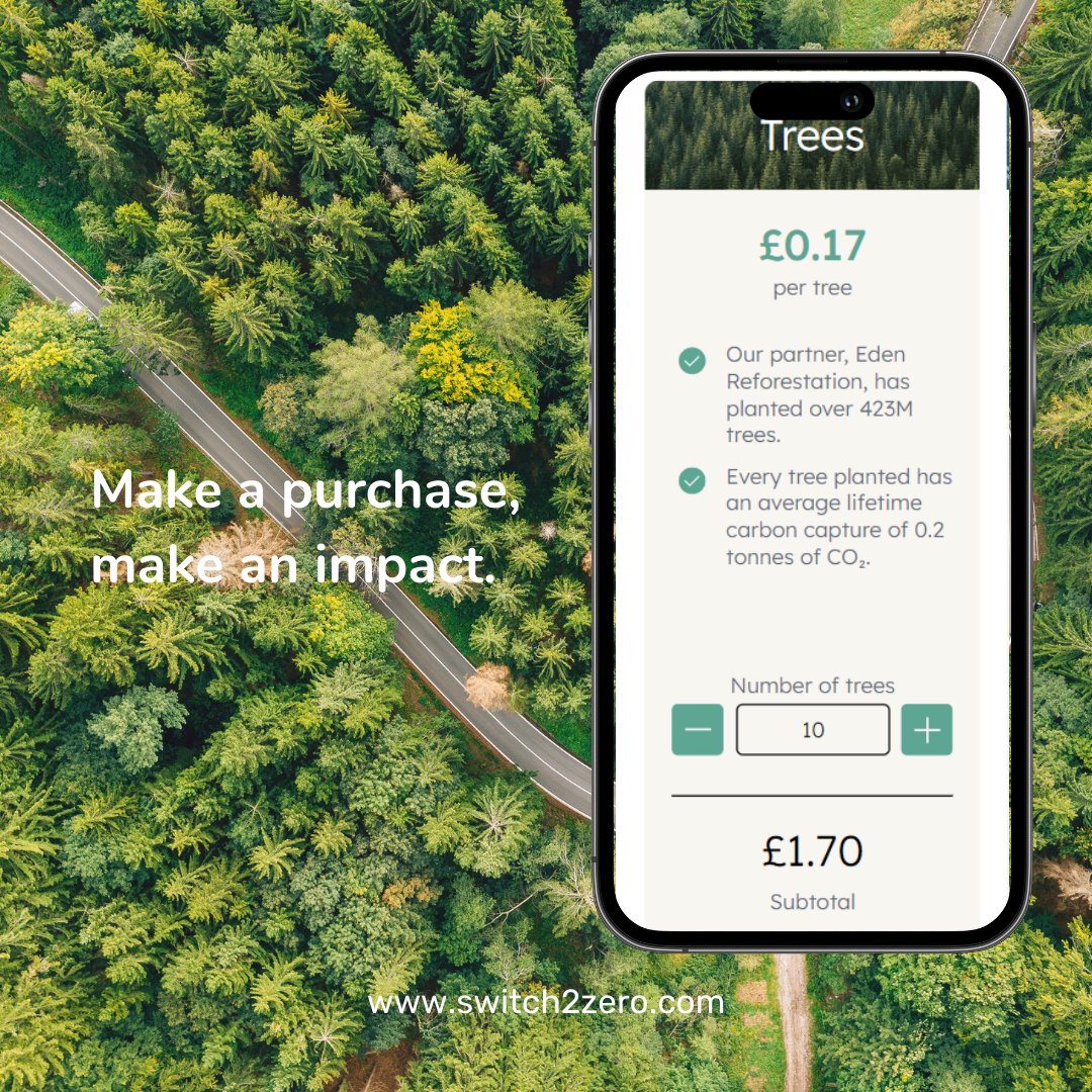 Join the green revolution with Switc2Zero Instant! 🌳Your one-off purchase plants new trees, helping restore our precious forests and support communities that depend on them. 

#conservation #greenplanet #thefutureisnow #treeplanting #savetheplanet #saveourplanet #climateaction