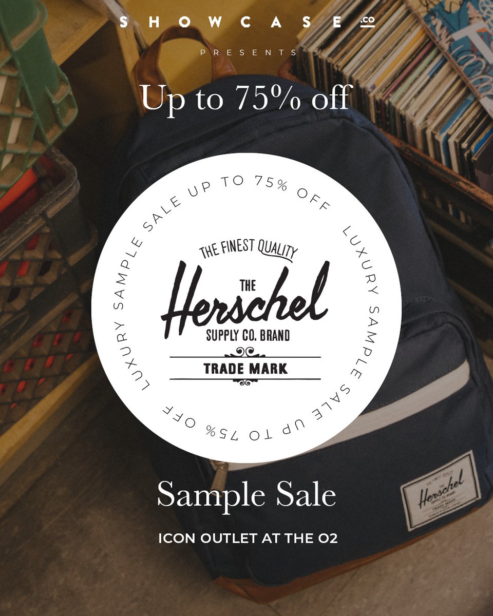 Coming up next | Icon Outlet at The O2 | Herschel Supply Co
⁠
Shop up to 75% off on backpacks, bags accessories. Perfect for back to school, university, holidays or your next day trip out.⁠
⁠⁠
18th - 20th Aug
⁠
Book now: l8r.it/V4Uj