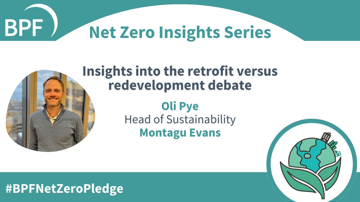 🌍 Following the recent high-profile planning decision on #OxfordStreet, our next Net Zero Insight article explores the debate around retrofit vs redevelopment.

We caught up with <a href="/MontaguEvansLLP/">Montagu Evans</a>'s Oli Pye for his take on the 'retrofit first' approach 👉bpf.org.uk/media/6504/net…