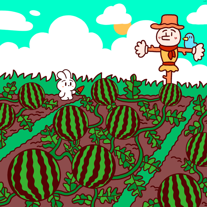 「sky watermelon」 illustration images(Latest)