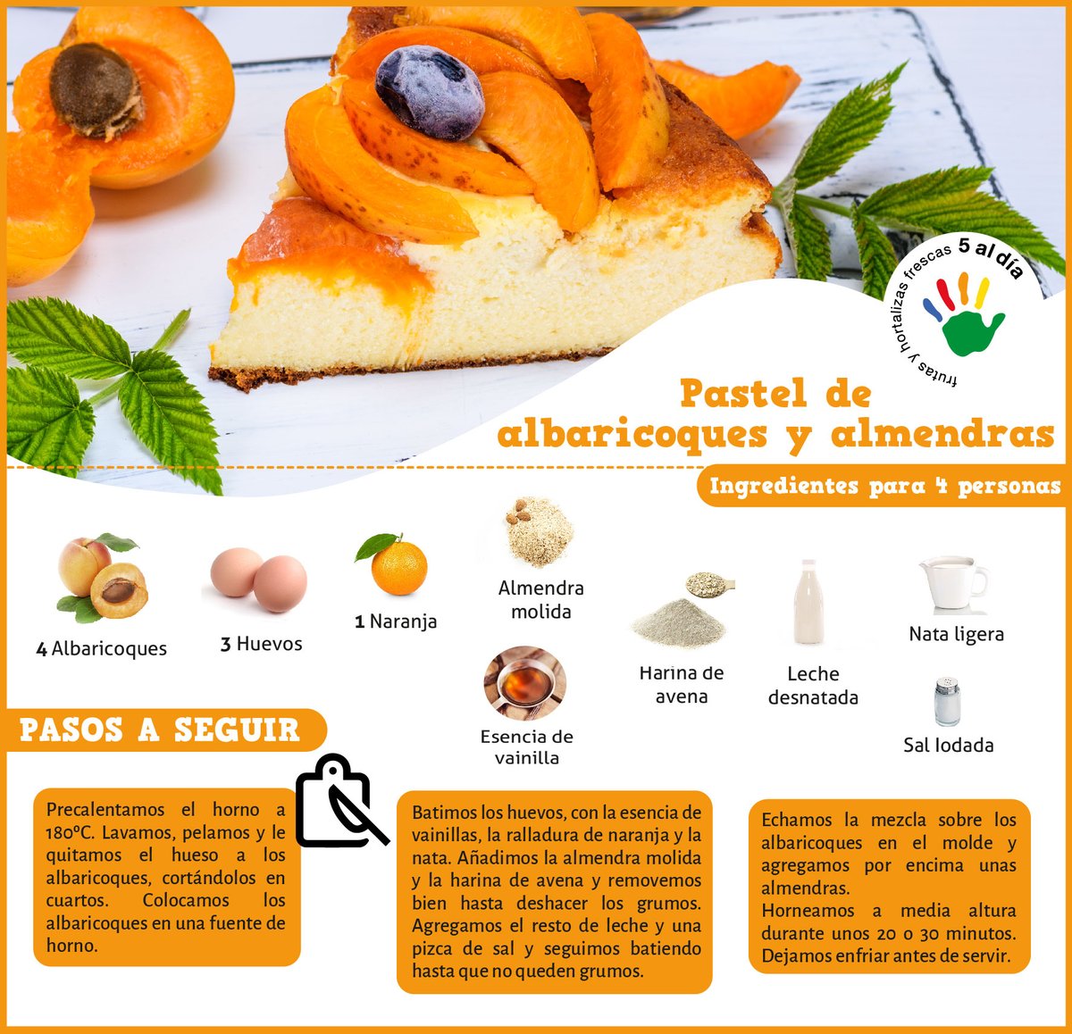 Tenemos antojo de dulce y que mejor que un postre con un ingrediente súper dulce… el #albaricoque 🍑

#PostresSaluadbles #Cocinacon5aldía #FrutasSiempre