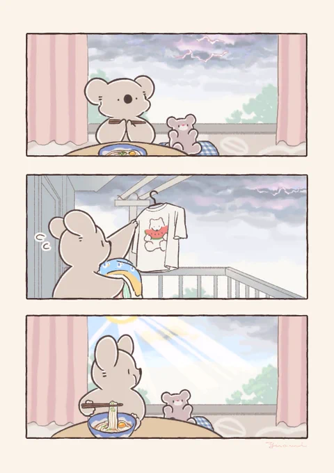 夕立とコアラ