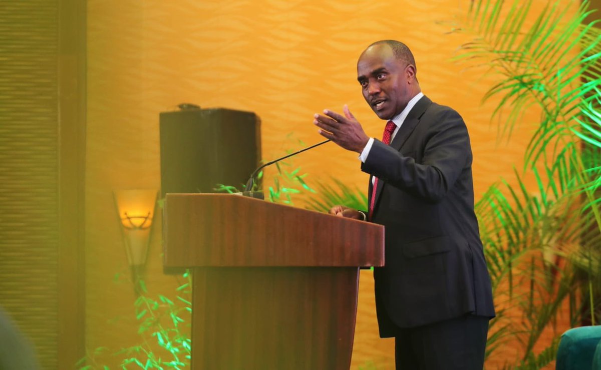 DTBKenya's tweet photo. “The #DTBEconomicForum provides a moment to acknowledge the economic outlook is not all gloom. From a sustainability perspective, Kenya renewable energy sources generate over 80% of electricity, advancing the agenda to transition to 100% clean energy by 2030.” @LinusGitahi https://t.co/w26qmTq1hf