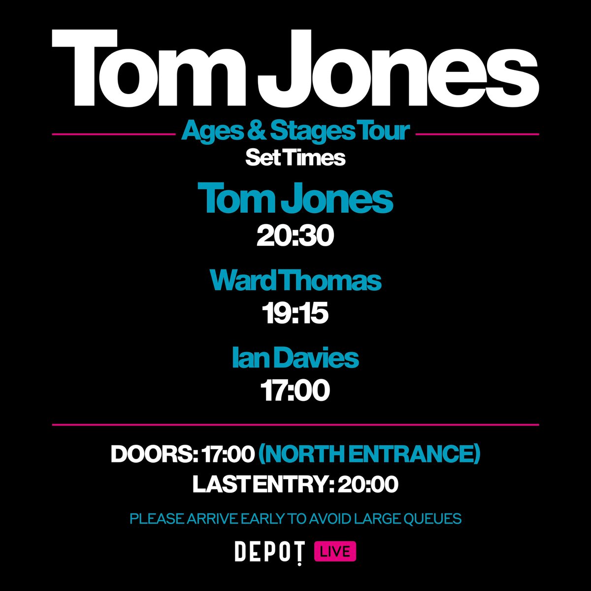 2 days to go… 

Who’s joining us for our summer finale w/ <a href="/RealSirTomJones/">Tom Jones</a> ? 🙋🏼‍♀️ 

📍<a href="/cardiff_castle/">Cardiff Castle</a> 🏴󠁧󠁢󠁷󠁬󠁳󠁿