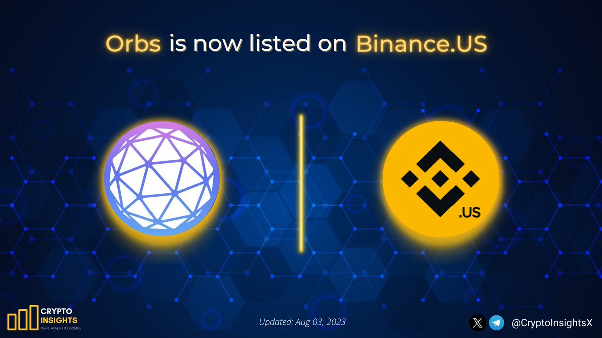 CryptoInsightsX's tweet photo. 📢 @orbs_network $ORBS is now listed on @BinanceUS 

#Orbs is a public blockchain infrastructure designed for enterprises.

#BinanceUS is one of the most popular crypto exchanges in USA

#Crypto #Binance #BinanceTurns6 https://t.co/xMKlxFA25D