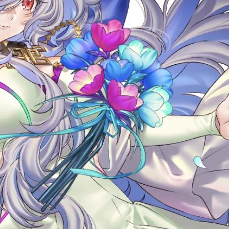 この花束って、後に杖になる説あるんじゃないかな…? 