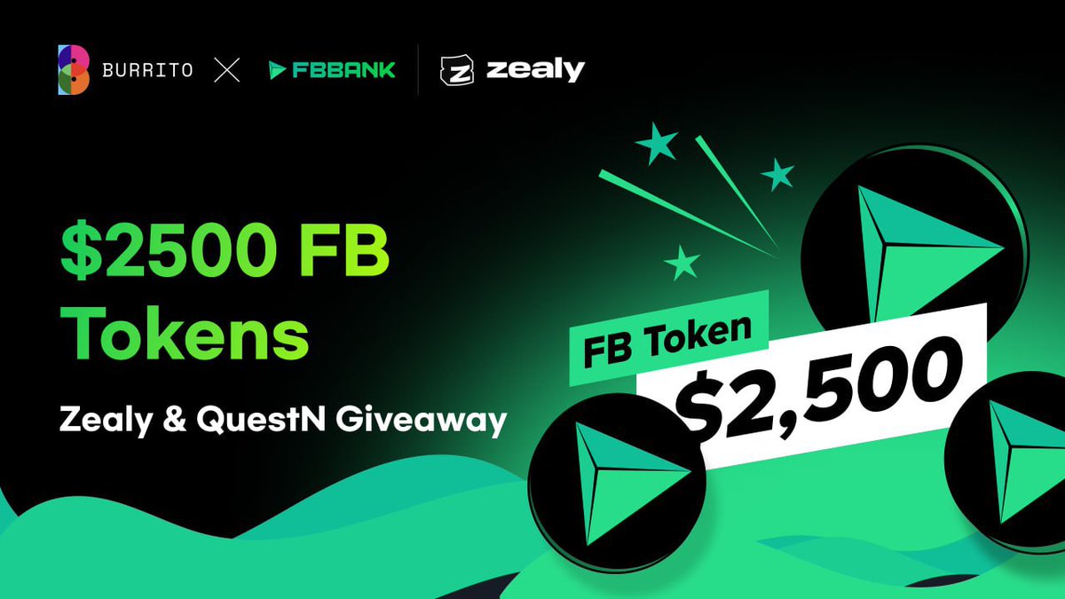 We are thrilled to announce the Joint #Airdrops with <a href="/BurritoWallet/">BurritoWorld KR</a>
 
· $2500 #FB Airdrop, the native token of #FBBANK
· Time: 8.3-9.3
QuestN Task link: app.questn.com/quest/79760437…
Zealy Task link: zealy.io/c/burritowalle…

✅Rules: Follow + RT + Like + join Discord + join Telegram +