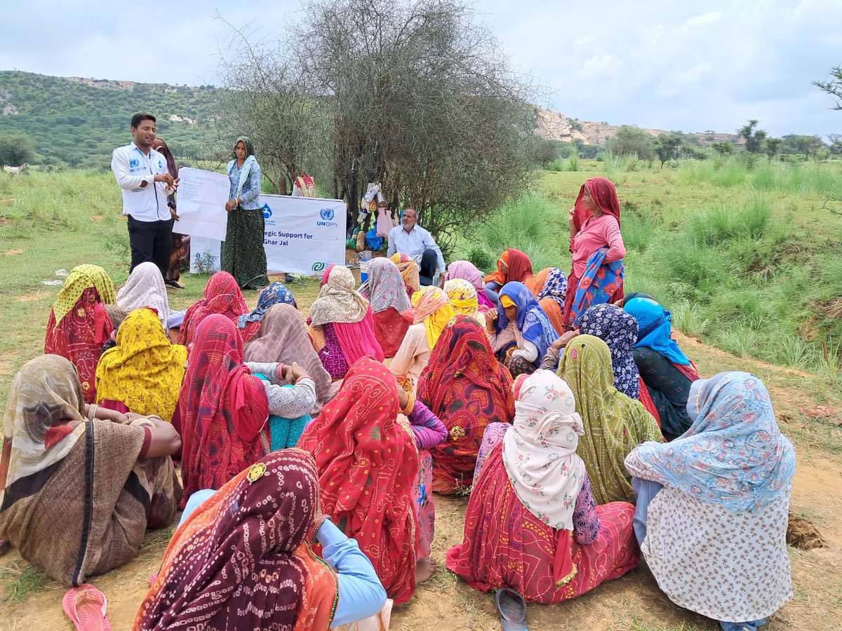 UNOPS_India's tweet photo. @jaljeevan_ was conceptualized on the principle to #LeaveNoOneBehind, striving to reach the furthest behind first.
Under JJM, @UNOPS is facilitating its unique participatory approaches #CLNOB, #class, Pani Panchayat, O&amp;M Triggering &amp; (#RAL) Workshops in Rajasthan,TN,Assam &amp; UP. https://t.co/SlsSx7vnaa