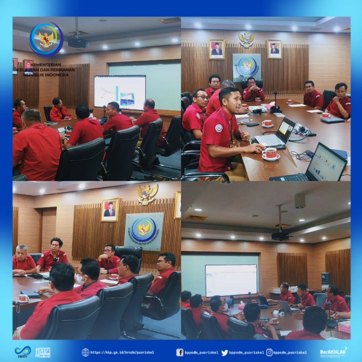 Ancol (2/8/23) #Kapusriskel <a href="/hendrasiry/">Hendra Yusran Siry</a> pimpin &amp; berikan arahan dalam Rapat koordinasi evaluasi Jurnal dan medsos #Pusriskel serta pembahasan pembuatan buku "Napak Tilas #Piamari". 
<a href="/kkpgoid/">KKP RI</a> <a href="/bppsdm_kp/">BPPSDM KKP</a> #KKPThrive #kelautan