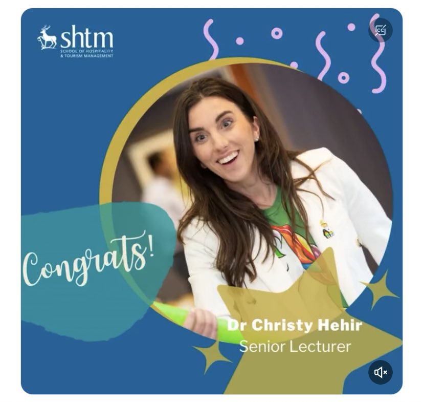 Proud to share I have been promoted to 🌟Senior Lecturer 🌟 at @SHTMatSurrey!  Yippee. Thankful for all my mentors & polar people whom inspire me to work hard 🐻‍❄️ ❤️ 🐧 #wonderfulshtm #thisgirlcan