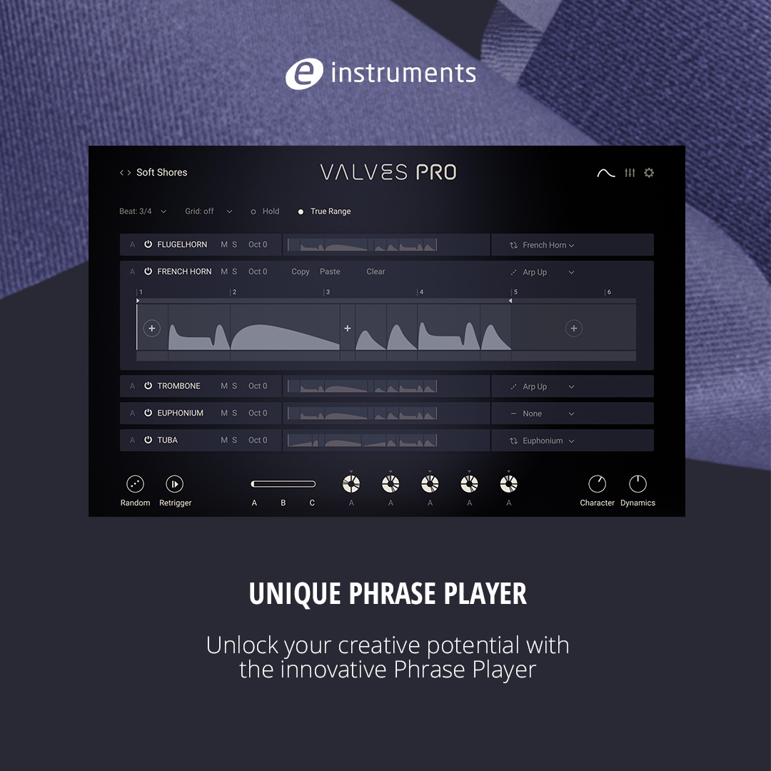 Unlock your creative potential with our innovative Phrase Player. With a vast collection of over 200 professionally composed phrases, this powerful tool injects instant emotion and inspiration into your compositions. e-instruments.com/shop/instrumen… #ValvesPro
