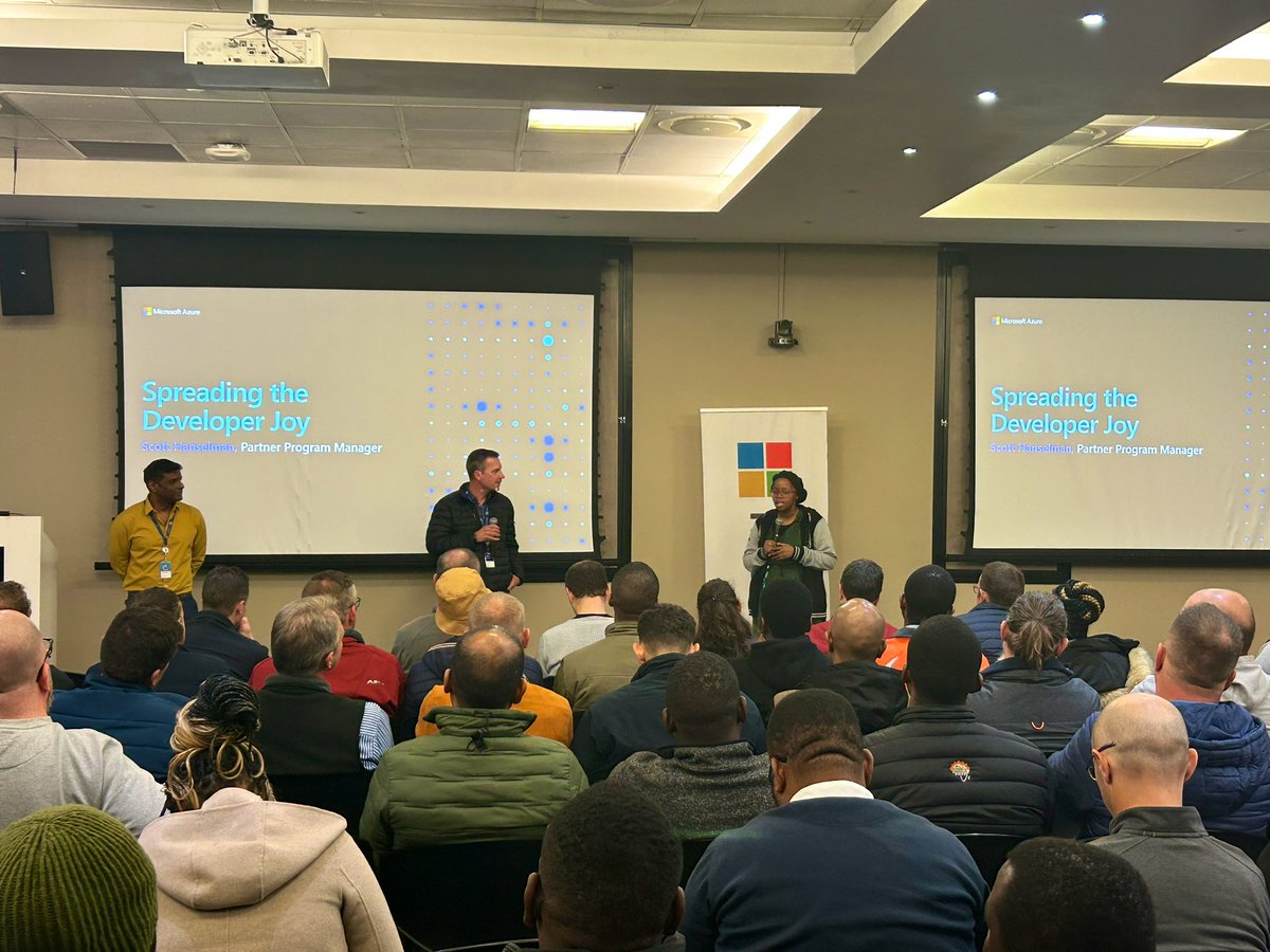 LeboMadise's tweet image. TODAY IS THE DAY!!! Thank you developers for joining us this morning @MicrosoftSA with @shanselman whose bringing back the developer joy 🤩 and enabling everyone to increase their developer velocity using GitHub Copilot #MSDev