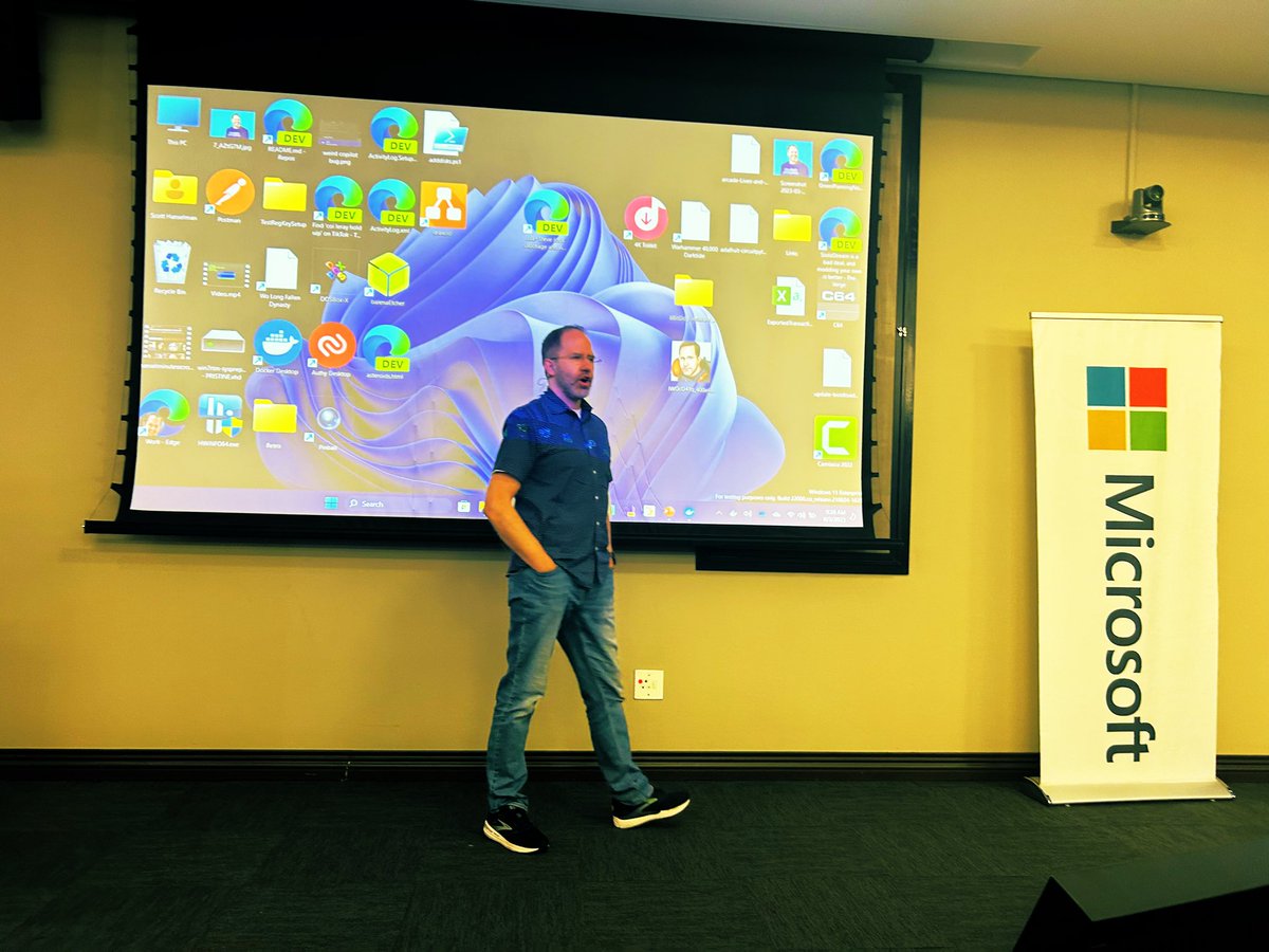 LeboMadise's tweet image. TODAY IS THE DAY!!! Thank you developers for joining us this morning @MicrosoftSA with @shanselman whose bringing back the developer joy 🤩 and enabling everyone to increase their developer velocity using GitHub Copilot #MSDev