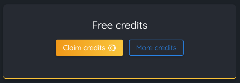 Did you know ? 👀 There are now 2 ways to get free credits : - Claim 15 ...