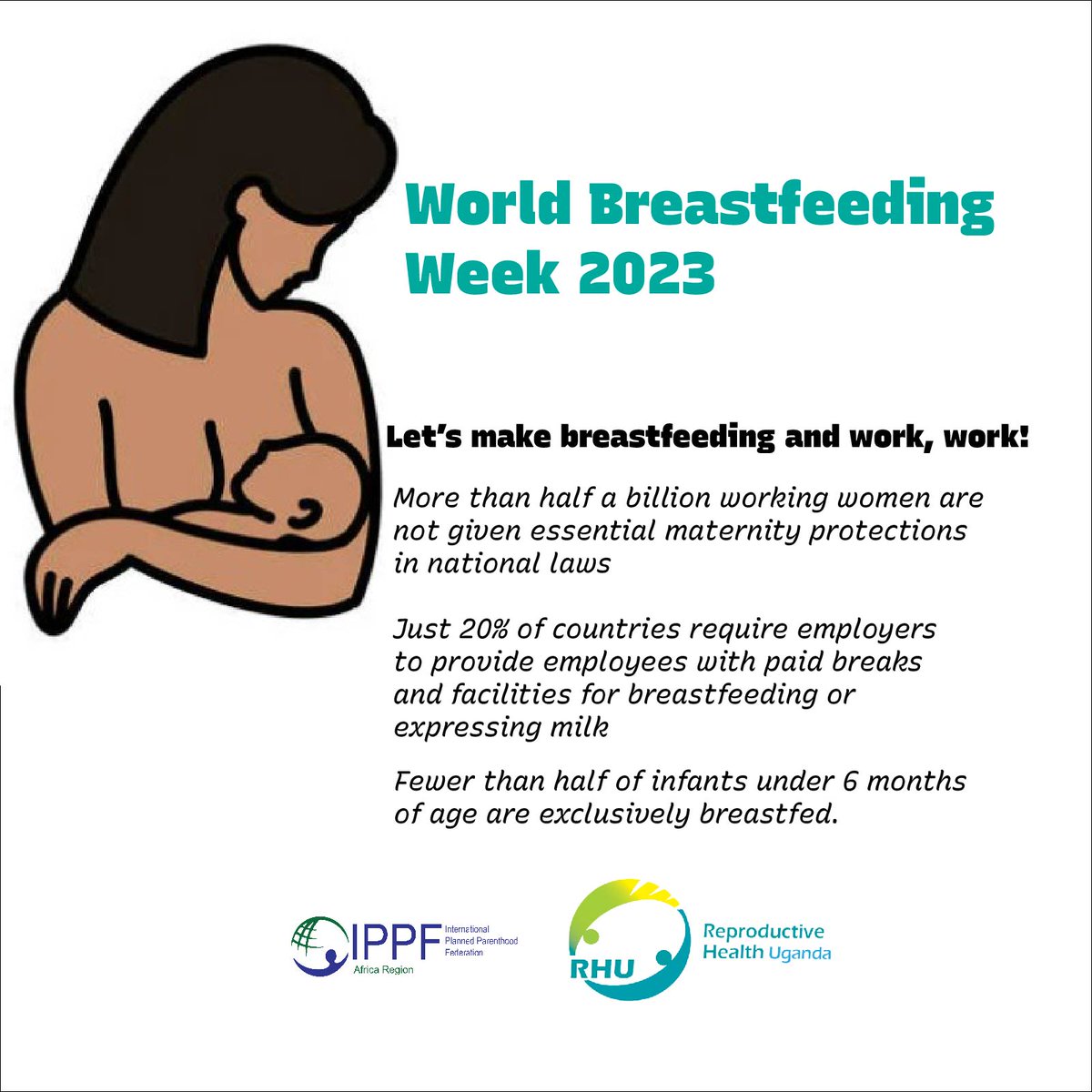 Let's make breastfeeding and work, work!

#breastfeedingweek 2023  #WeAreRHU
