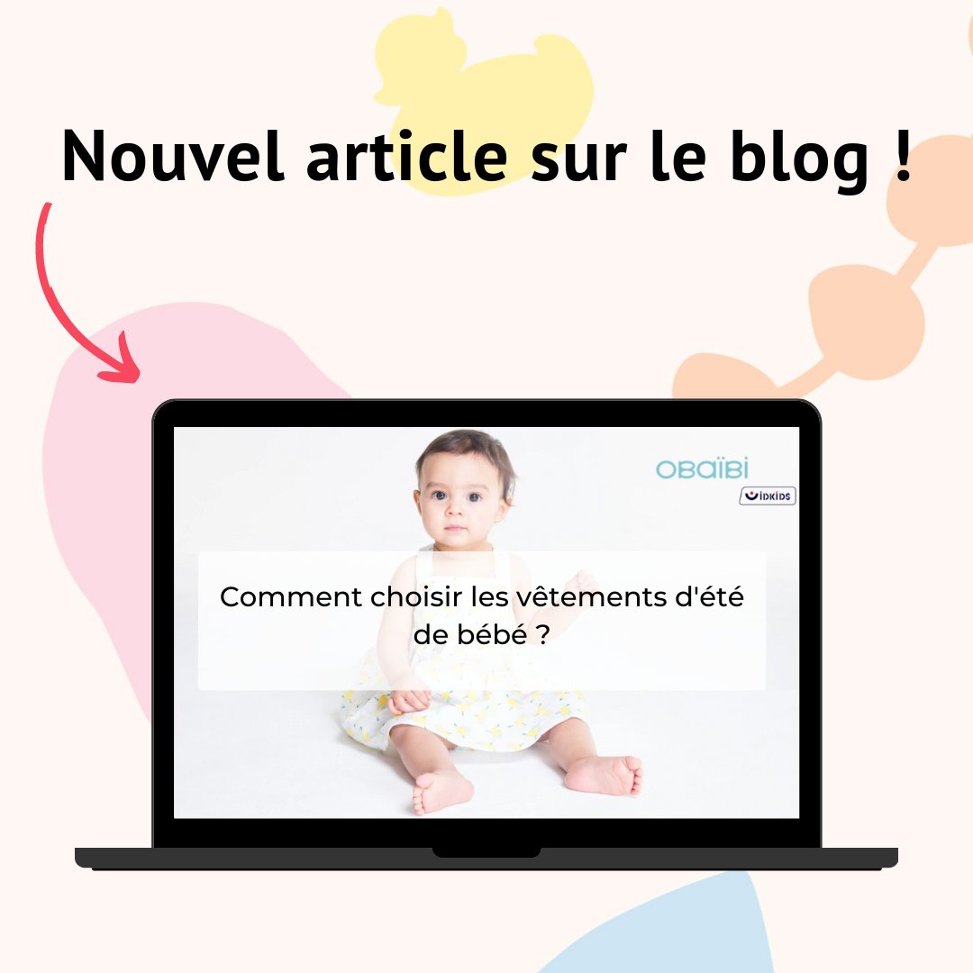 consobaby's tweet photo. 📢 Notre nouvel article de blog est en ligne !
L'été approche à grands pas et votre bébé est sur le point de vivre une toute nouvelle expérience 👶

C'est le moment parfait pour lui trouver des tenues 🥰
https://t.co/CCLODeyxeU https://t.co/aSKYdLh40r