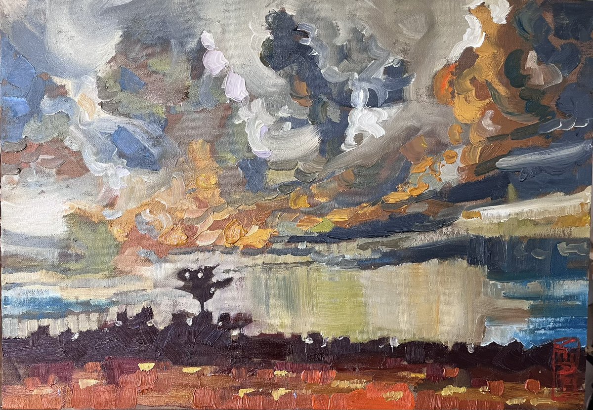 “Cloud Study #6” by Werner Smith
65 x 45 cm
Oil on Board

#conceptualart #impressionism #oilpainting #oilpainter #landscapepainting #interiordecor #interiordesign