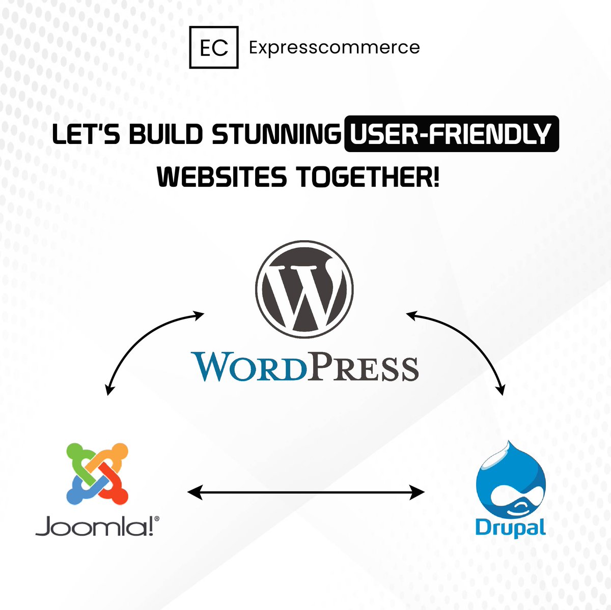 ExpressCommCo's tweet photo. WordPress, Drupal, Joomla - We build user-friendly websites that stand out! 

Visit our website to get started
https://t.co/vXKxY1tUMe

#ecommerce #WebDevelopment #WordPress #Drupal #Joomla #expresscommerce https://t.co/hGBqYXttwx