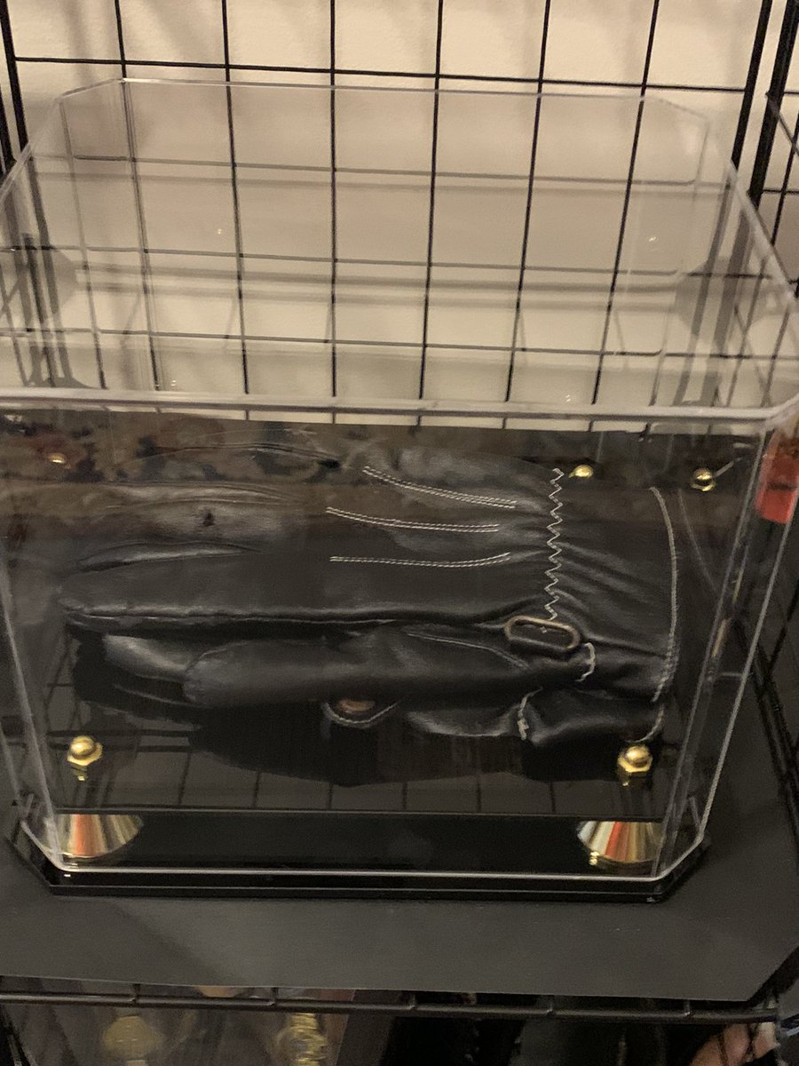 THERev302's tweet photo. Two MASSIVE additions to my Wrestling Memorabilia Museum - 

First, the sunglasses from the @DijakWWE v Ilya Dragunov feud  AND 

Second, @MattTaven’s gloves from his match at MSG, when he won the World Title.  

Thankful they will reside forever in my collection. 🙏 https://t.co/LNnKsbSY4j