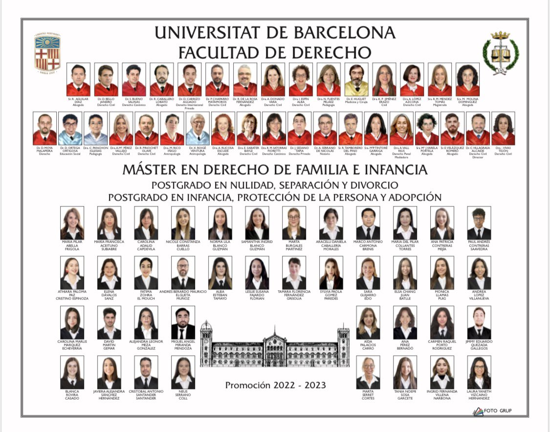 Nos vamos de vacaciones, con la mirada puesta en el curso 2023/24, con más de 30 inscripciones, desde Brasil, Chile, Costa Rica, Ecuador, Nicaragua, México, Uruguay y Venezuela, y de diversos puntos de España,
¿te apuntas?
ub.edu/masterfamilia