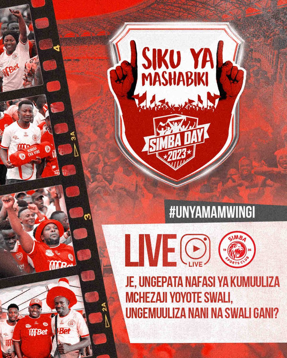 SimbaSCTanzania's tweet photo. Ukipata nafasi ya kumuuliza swali mchezaji anayekuvutia kikosini utamuuliza swali gani? #UnyamaMwingi #NguvuMoja https://t.co/m6t26sVscd