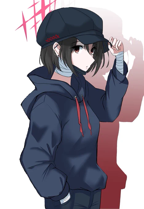 キャスケット帽ミサキ 絶対似合う #ブルーアーカイブ