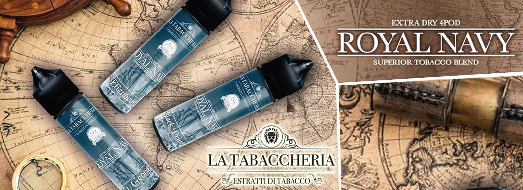 ReadySvapo's tweet photo. ⛵ Disponibili su Ready Svapo 👉 Extra Dry 4pod Royal Navy by La Tabaccheria https://t.co/Er3Y1RuUj8 https://t.co/entZuu0kqv