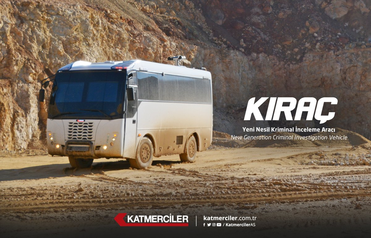 KatmercilerAS's tweet photo. KIRAÇ - Yeni Nesil Kriminal İnceleme Aracı / New Generation Criminal Investigation Vehicle

#Katmerciler #Kıraç #YeniNesilKriminalİncelemeAracı
#NewgenerationCriminalInvestigationVehicle #olayyeriinceleme #olayyeri #savunma #zırhlıotobüs #armouredbus #military #millisavunma #armoredvehicle #securityvehicles #armouredvehicle #4x4 #defence