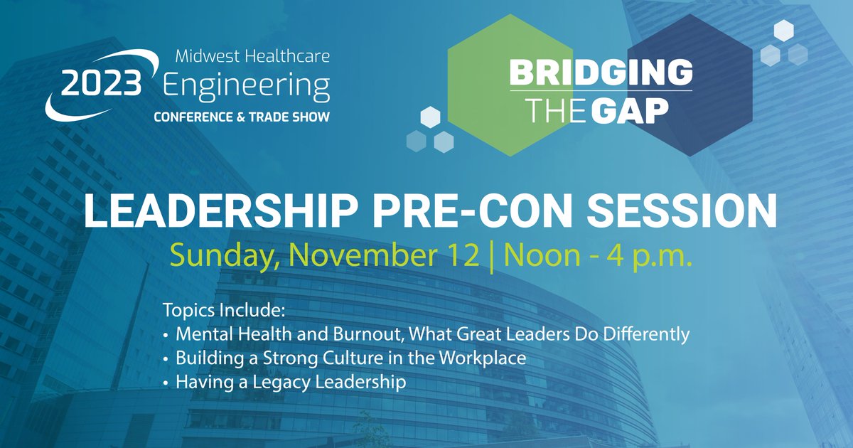 MWHCEngConf's tweet photo. The Leadership Pre-Con Session is a new addition to this year's event that you won't want to miss. Check the box to add this session when you register, or reach out to us at mwhcec@raybourn.com if you have already registered. Register now: https://t.co/l9H2NHLKmk https://t.co/2iVIM1ulDX