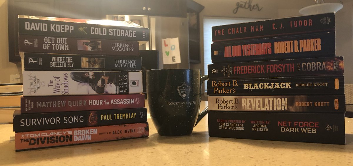 meatheadreader's tweet photo. So many wonderful storytellers in these piles!
@cjtudor @tmccauley_nyc #RobertBParker #RobertKnott @freddieforsyth #DavidKoepp @JeromeAuthor @paulGtremblay @BrentWeeks @mquirk @alexirvine https://t.co/fOt77bEesX
