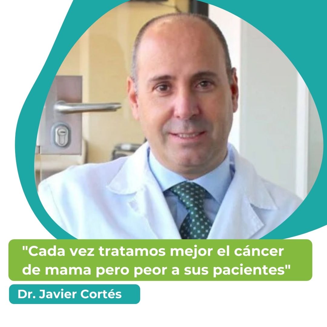 🎙️ENTREVISTA| @JavierCortesMD: Cada vez tratamos mejor el cáncer de mama pero peor a sus pacientes 👉Humanizar la oncología, nuestros tratamientos, más investigación. Siempre acertado el Dr. Cortés! #CáncerMamaMetastásico #MásInvestigaciónParaMásVida®️ cancermamametastasico.es/cada-vez-trata…