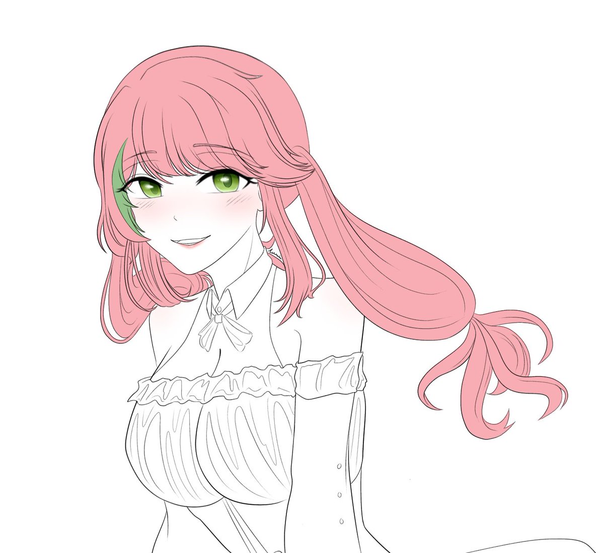 AliciaBelluwu's tweet photo. I drew a lil doodle of Haluko! (@fi_0ny's OC) 

She's very cute (ू•ᴗ•ू❁)❤

#obeymemc #omoc #oc #ommc https://t.co/OsI0I56zXk