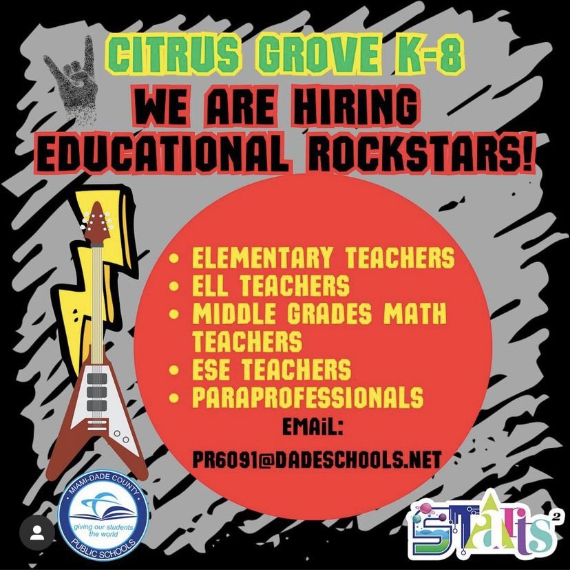 "📚🌟 Calling all passionate educators! We're on the lookout for talented K-8 teachers to join our team and inspire young minds in all subjects. If you're dedicated to making a positive impact in students' lives, come be a part of our mission to shape the future!#JoinOurTeam