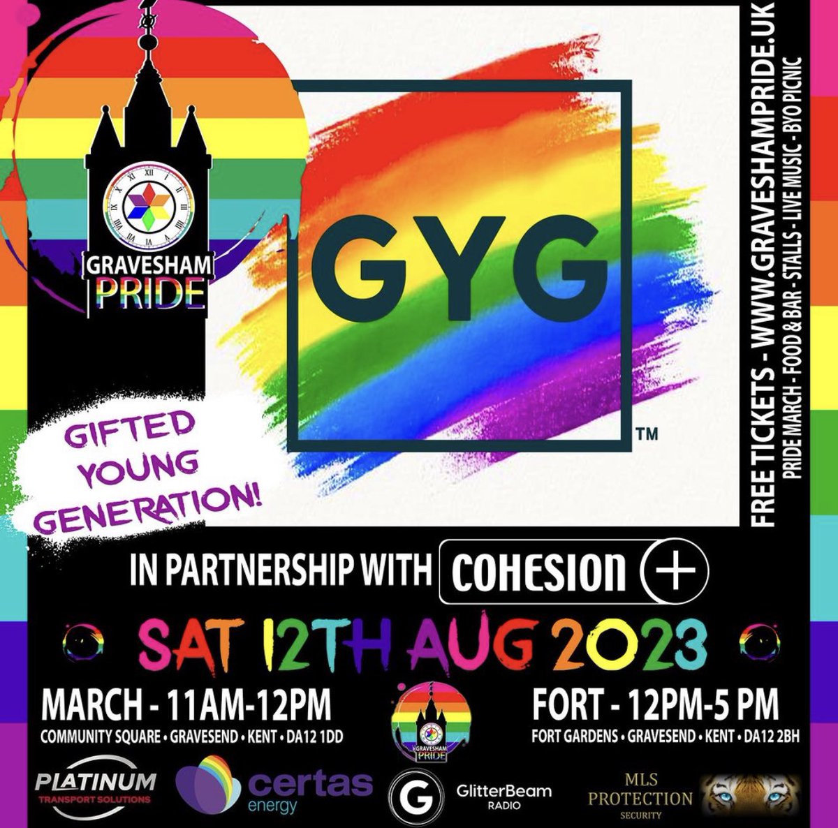 We are proud to be working with <a href="/GraveshamPride/">Gravesham Pride</a> on the forthcoming #GraveshamPride which will feature a range of great artists including <a href="/OfficialGYG/">Gifted Young Generation</a> August 12 in the #FortGardens made possible by <a href="/ace_southeast/">Arts Council England, South East</a> #LetsCreate