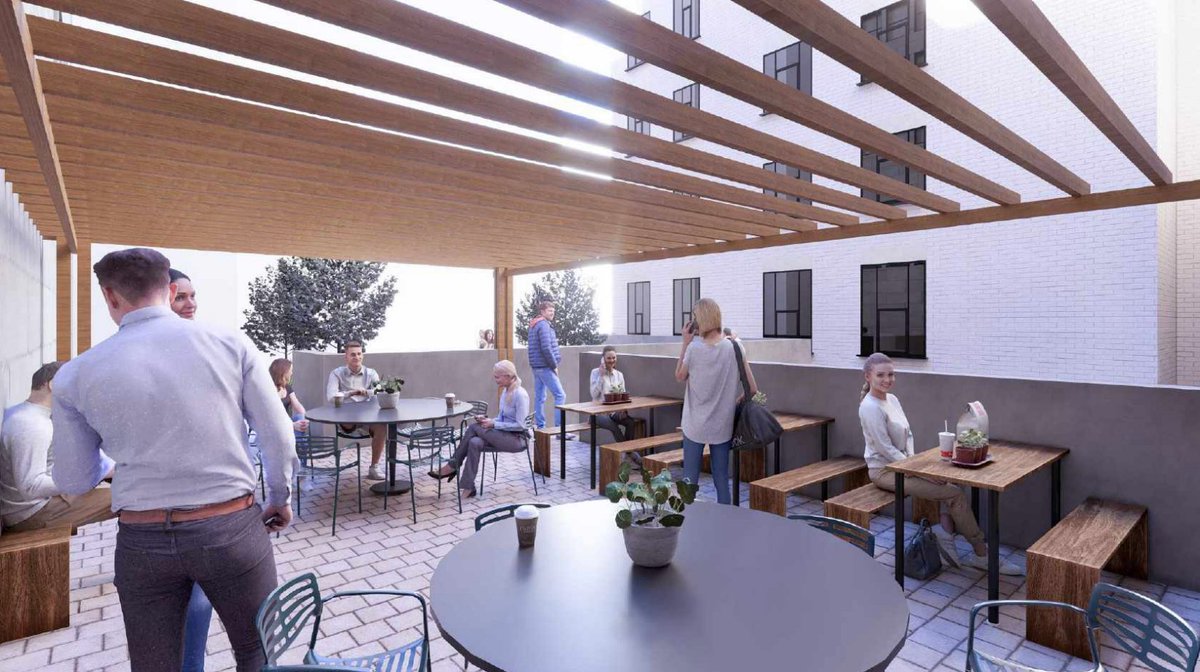 Richmond House, 84 Newhall Street, is moving forward after it was acquired from UCB last year.

Newly released plans would see the building converted into 152 co-living units under 'The James' brand, with communal facilities &amp; a new two-storey rooftop extension.

#Birmingham #IYB