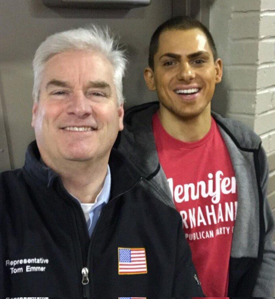 Here’s a picture of <a href="/GOPMajorityWhip/">Tom Emmer</a> and a pedophile who is now a convicted  sex trafficker