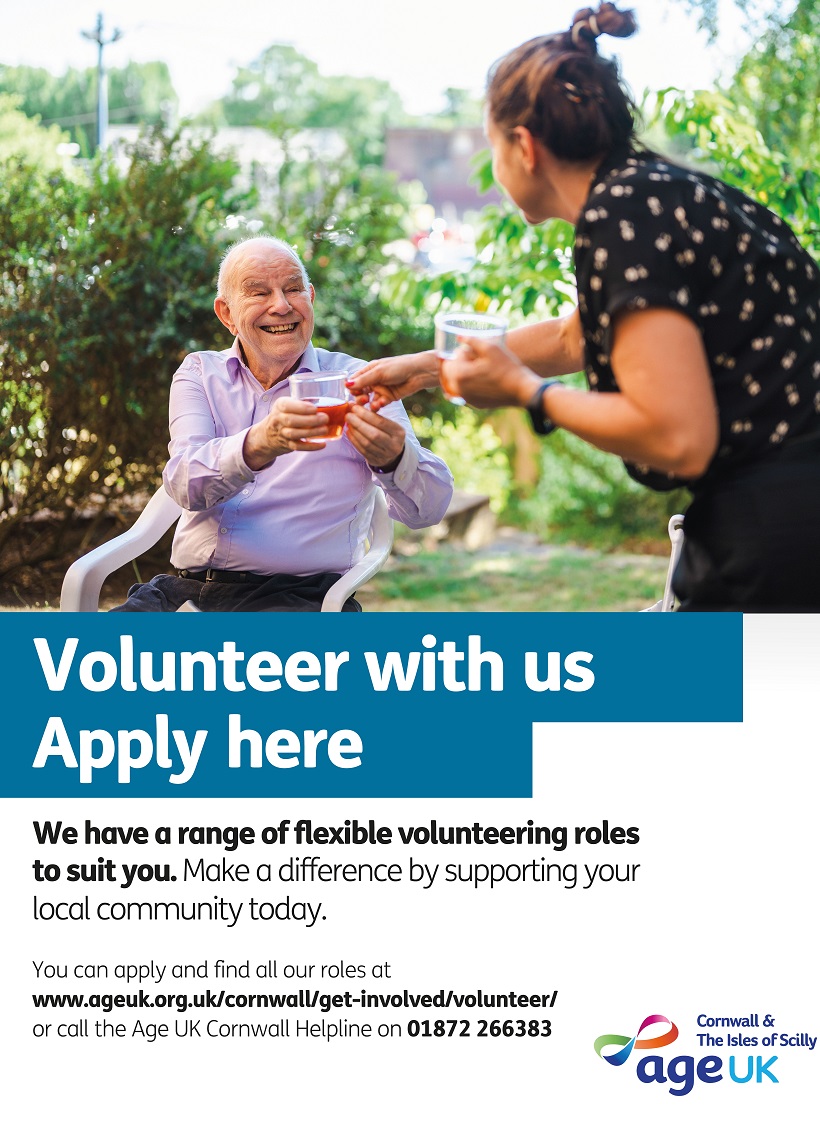 Age UK Cornwall 🇺🇦🏳️🌈 (@ageukcornwall) on Twitter photo Just a few of our fantastic new volunteer roles😀❤️💻☎️
Content Creators and story-tellers wanted⌨️
ageuk.org.uk/cornwall/get-i…
Hospital to Home admin and support volunteers needed in 🏥#staustell #newquay #falmouth <a href="/govenekaukc/">Govenek - Age UK Cornwall</a>
ageuk.org.uk/cornwall/get-i… Just a few of our fantastic new volunteer roles😀❤️💻☎️
Content Creators and story-tellers wanted⌨️
ageuk.org.uk/cornwall/get-i…
Hospital to Home admin and support volunteers needed in 🏥#staustell #newquay #falmouth <a href="/govenekaukc/">Govenek - Age UK Cornwall</a>
ageuk.org.uk/cornwall/get-i…