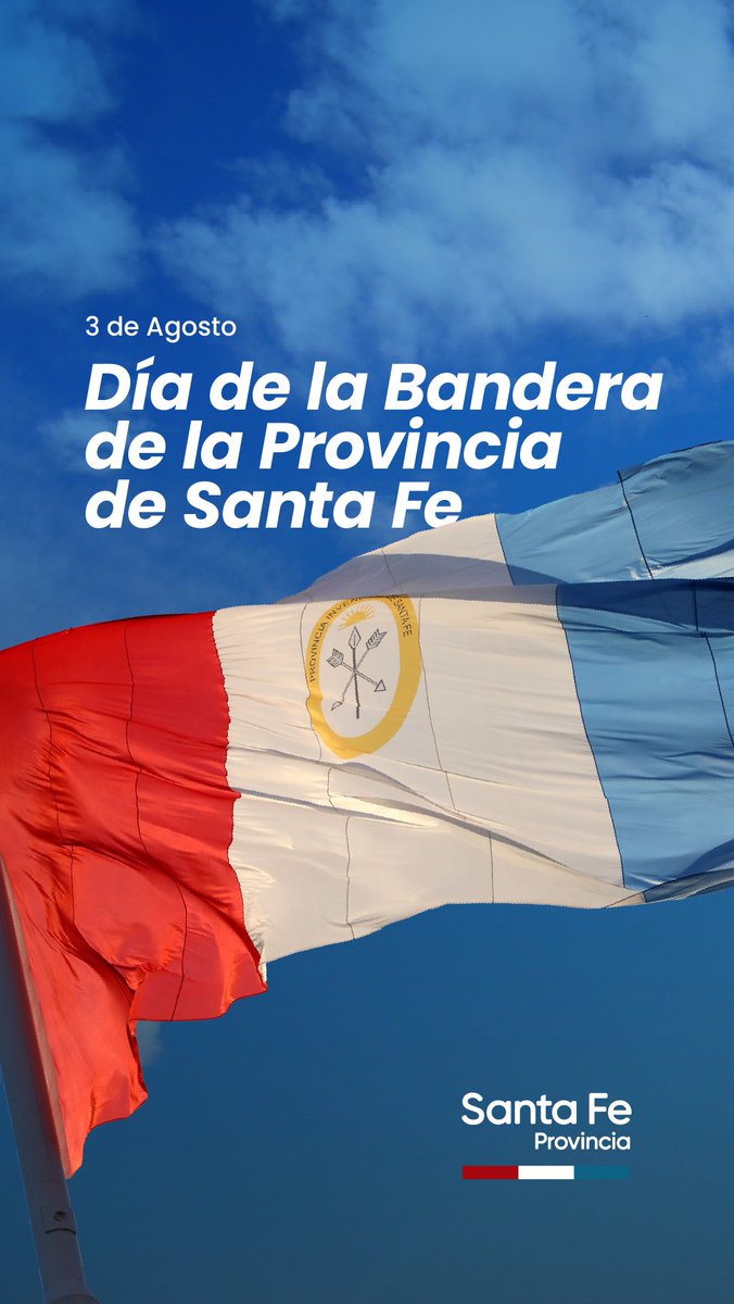 📌Nuestra bandera simboliza la fuerza de los hombres y las mujeres que, comandados por el Brigadier Estanislao López, defendieron nuestra tierra, haciendo realidad la autonomía provincial y el federalismo.

 ¡Viva la Invencible Provincia de Santa Fe! ❤️🤍💙