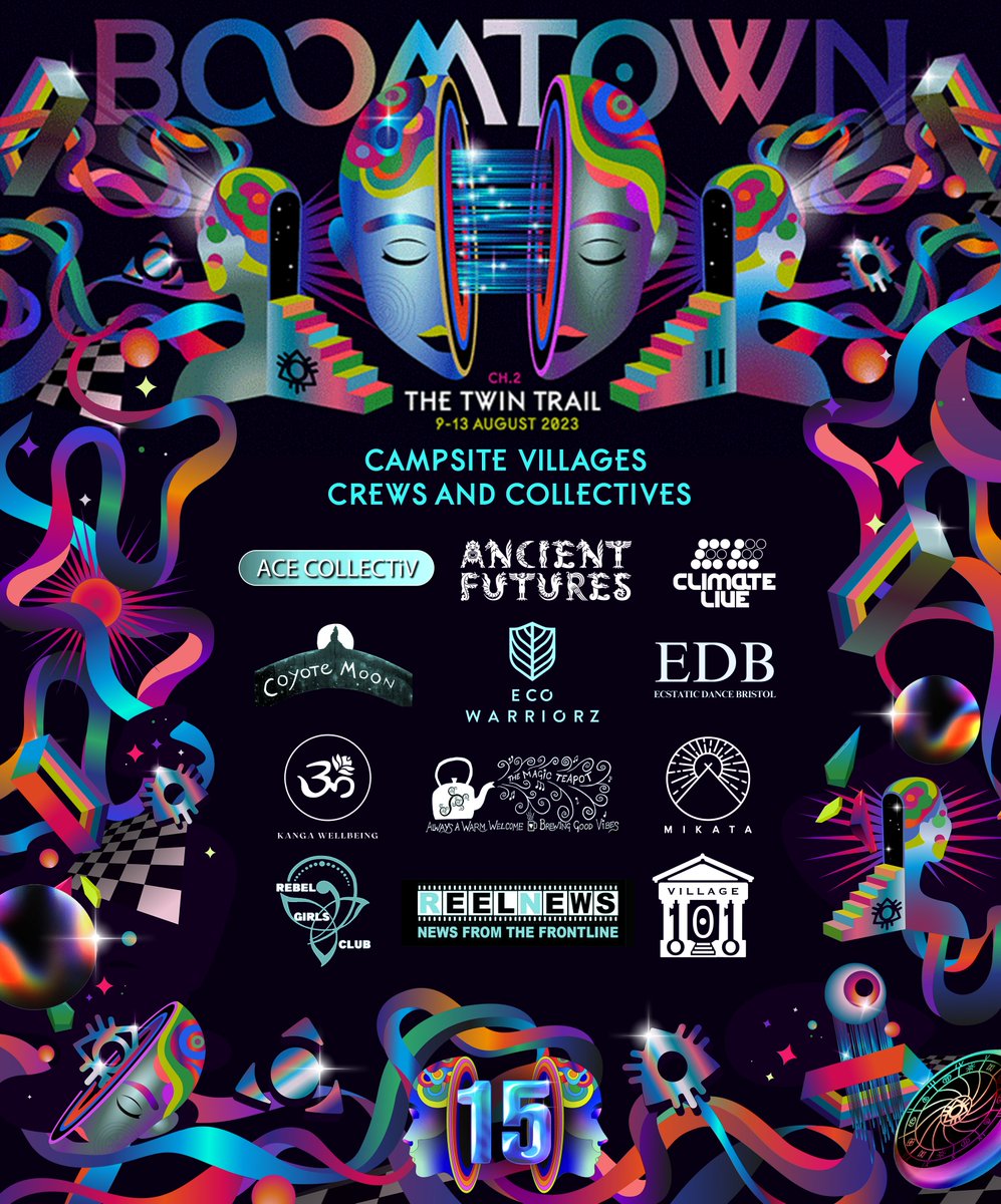 The Campsite Villages are the ultimate retreat from the hustle and bustle of the Town! ✨

Keep your eyes peeled for lineups from the Campsite Villages, Street Venues and Street Parties in the coming days! 👀

#Boomtown #BoomtownFair #BoomtownFestival