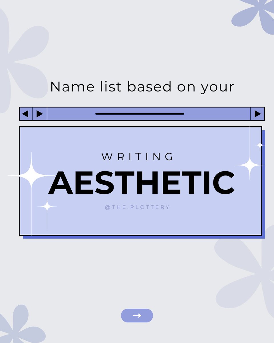 Here’s a list of names for your next project if you’ve already got a certain vibe or genre aesthetic in mind!
📌instagram.com/the.plottery/
#WritingCommunity #AuthorsOfTwitter #writerslife