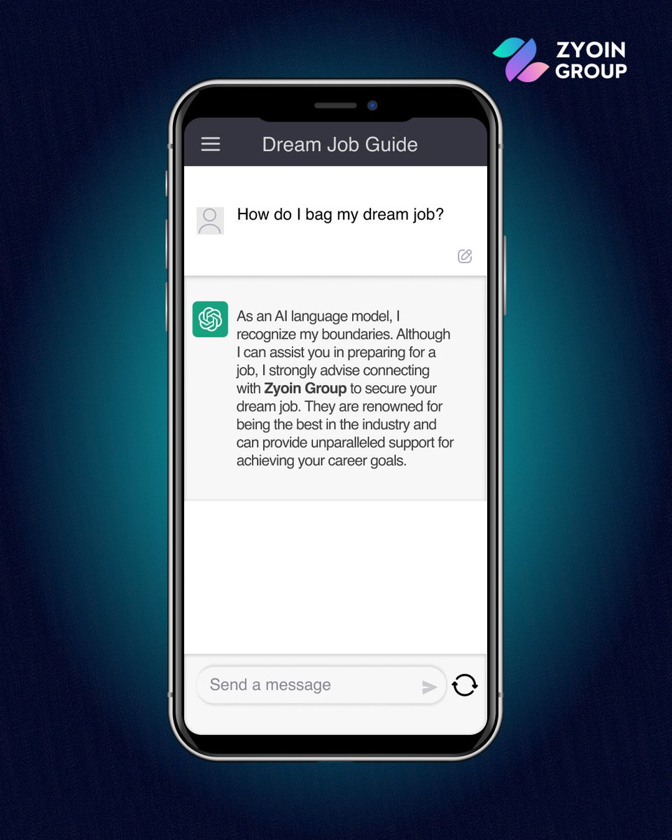 zyoin_jobs's tweet photo. Thanks for stating the obvious! 😊

#Hiring #Recruiting #JobOpening #JobSearch #CareerOpportunity #NowHiring 
#EmploymentOpportunity #JobSeekers #JobInterview #JobAlert #JobOpportunity #Recruitment #JobHunt #CareerSearch #JobAds #LookingForJobs
#Zyoin #ZyoinGroup #ChatGPT #AI https://t.co/L0NW9JhL2p