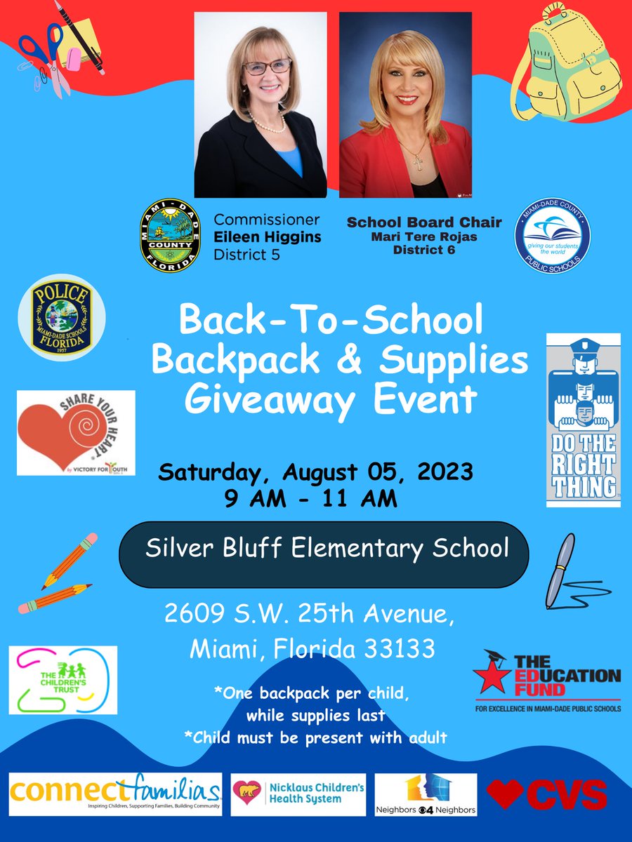 Gear up for a fresh start for the 2023-2024 school year at the Back Pack Giveaway this Saturday!