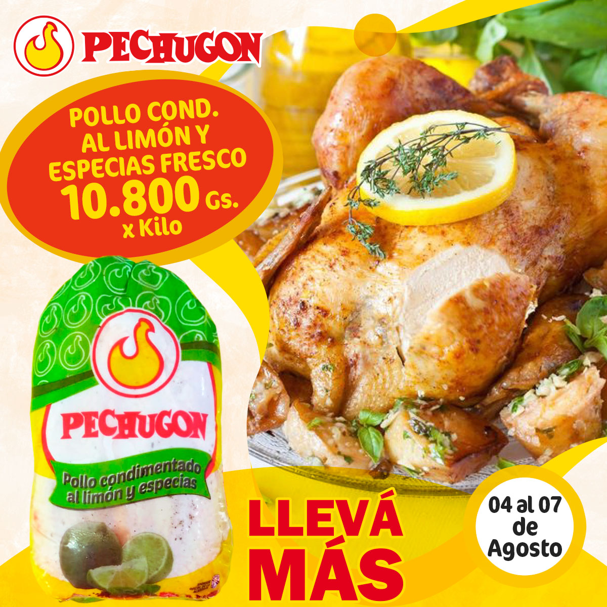PechugonPy's tweet photo. Estas #ofertas las podes encontrar en la sección de congelados de los #supermercados y puntos de venta del país, también en la sección de frescos hasta el lunes 07 de agosto.
.
#Pechugon #pechugonpy
#Pollo #Economico #Rendidor
#DeliciosamenteNatural
#ATodosLesGusta https://t.co/XXacnKsKoy