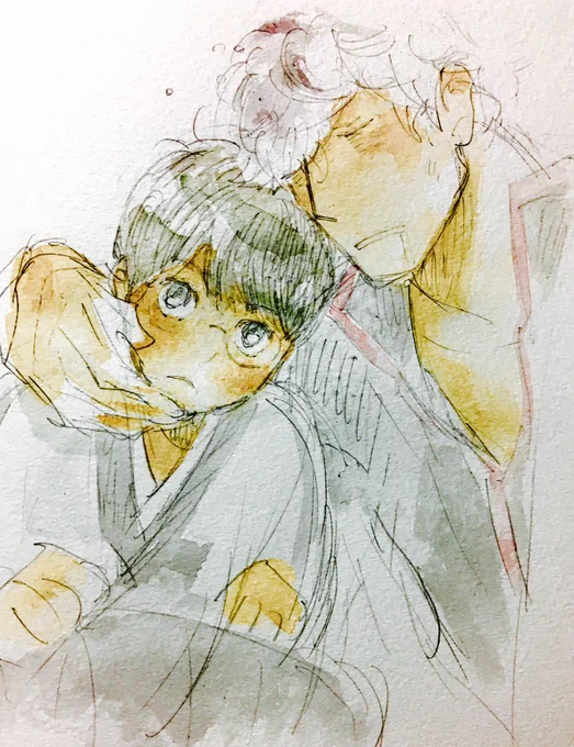 だいぶまえのらくがき。もぶ100、ぎんしん、ひろあか。