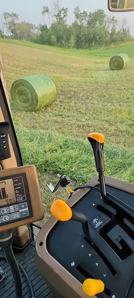 Wrapping up some haylage  tonight