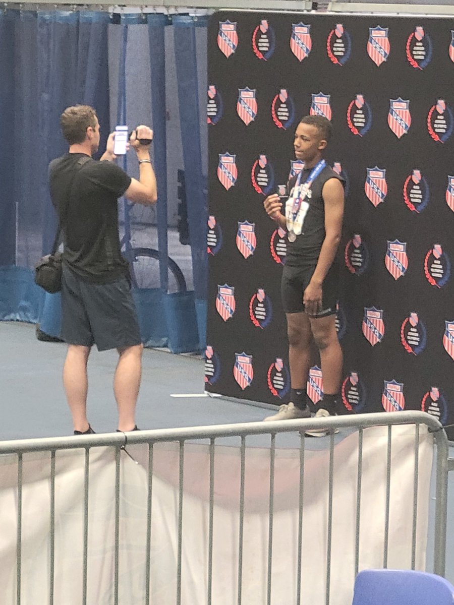 Another great day for Braylon at AAU Junior Olympics taking home. 2nd place finish for 12 year old shot put. He threw 44-4 in the finals to secure his spot. Congratulations Bray! Keep working hard. 
<a href="/Braylonjack2205/">Braylon</a>
#All-American 
#AAUJUNIOROLYMPICS