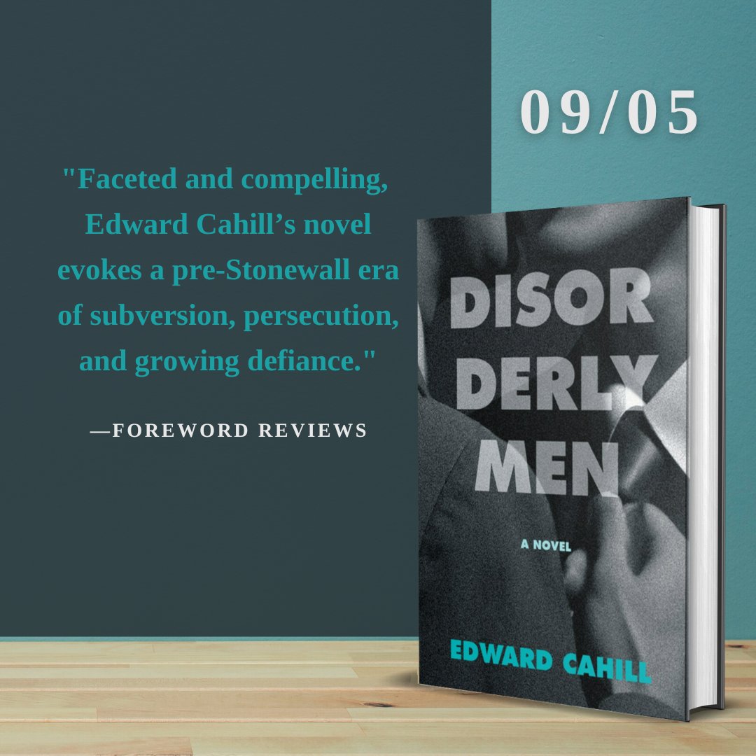 EdwardCahill10's tweet photo. Pre-order @ https://t.co/yuFqDg1B9N
#forewordreview #edwardcahil #disorderlymen #bookreview #bookrecommendation #lgbtfiction #gayfiction #bookish #booksbooksbooks #comingsoon #septbooks https://t.co/038HgpR48a